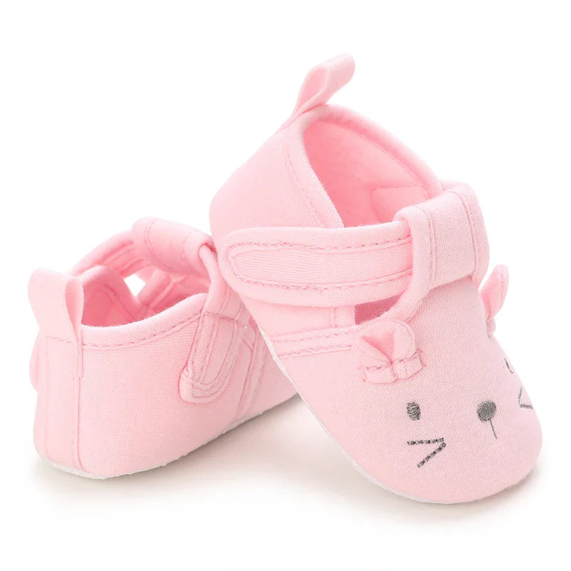 Spring and Autumn Women's Baby Casual Sports Shoes Soft Sole Anti slip Indoor and Outdoor Walking Shoes First Step Walking Shoes