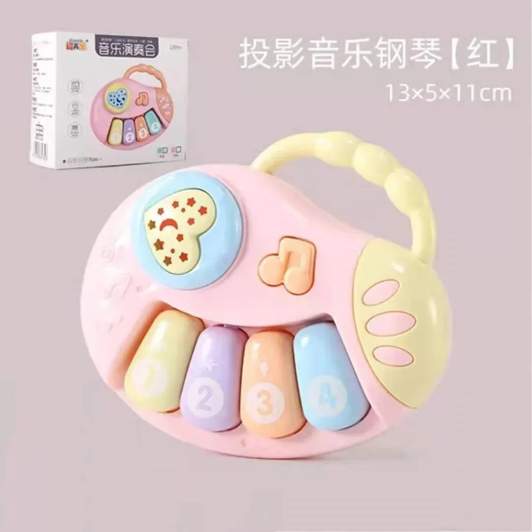 Kids Electronic Music Guitar Toy Multifunction Early Learning Instrument for Children Educational Musical Playset for Ages 3-6