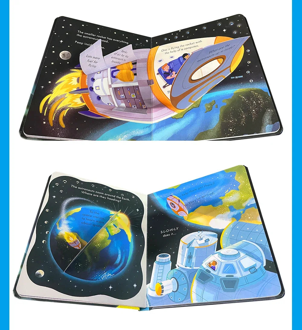 Usborne Peep Inside How Works Series Scientific Knowledge Learning Picture Book in English Daily Bedtime Reading Book