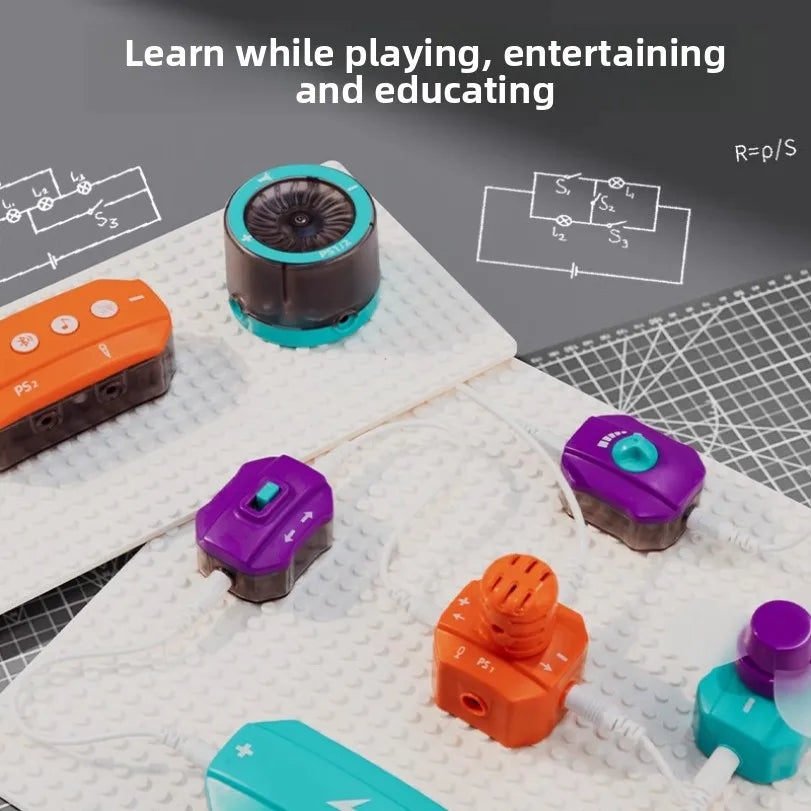 Circuit Experiment Building Blocks Toy Assembly Science Experiment Set Physics Enlightenment Wholesale DIY Science Education Ass