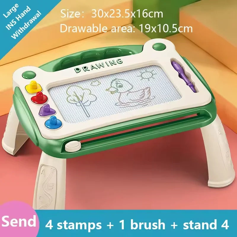 Children Magnetic Drawing Board Colored Graffiti Magic Eraser Drawing Board Children's Graffiti Board Art Early Education Toy