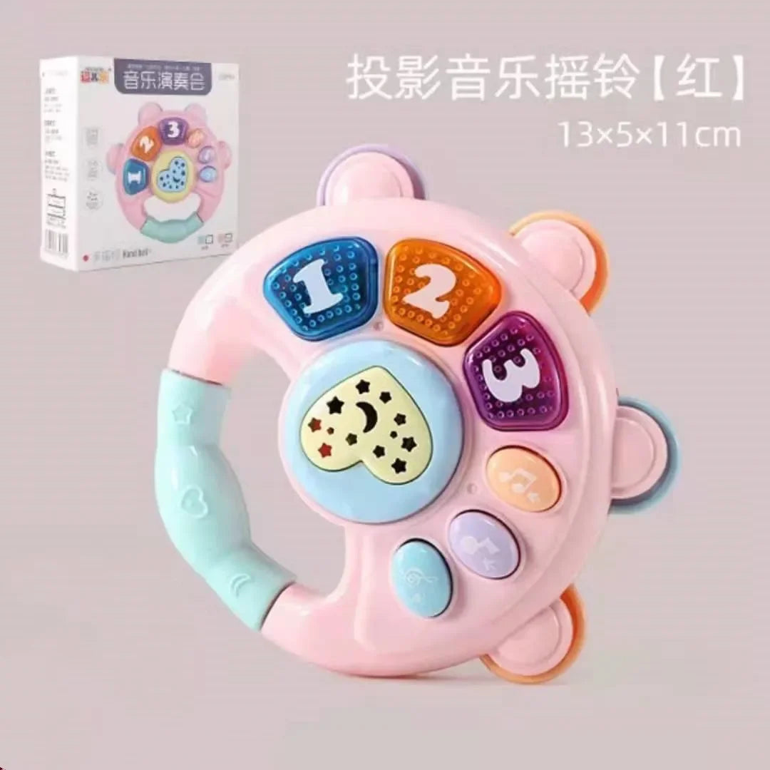 Kids Electronic Music Guitar Toy Multifunction Early Learning Instrument for Children Educational Musical Playset for Ages 3-6