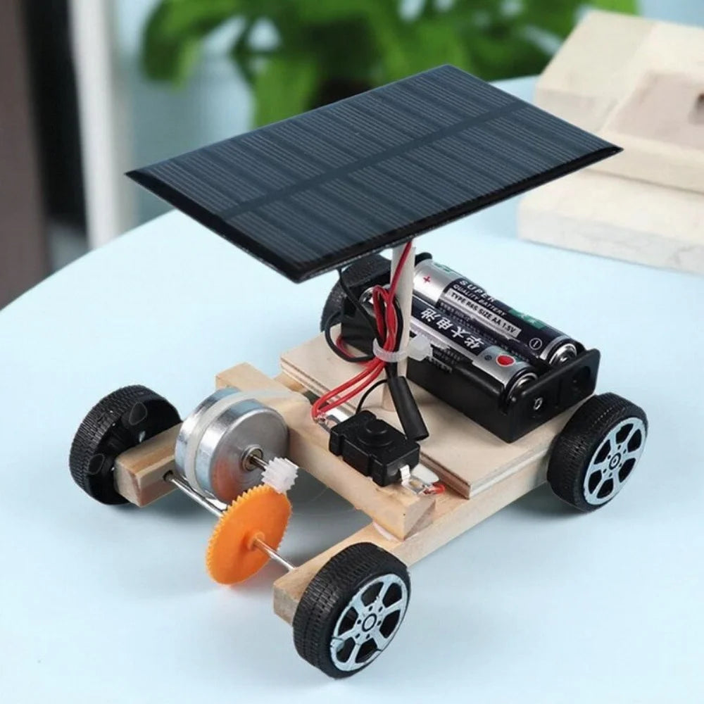 DIY Solar Electric Vehicle Science Teaching Tool Assembly Puzzle STEM Education Model Creative Invention Student Education