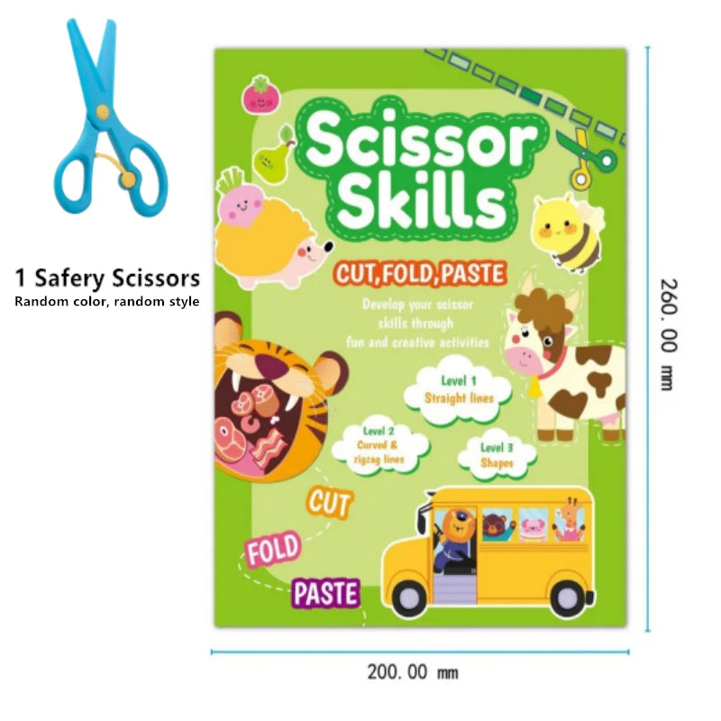 Children's paper-cut book creative fun DIY handmade daily activities paste toys kindergarten puzzle