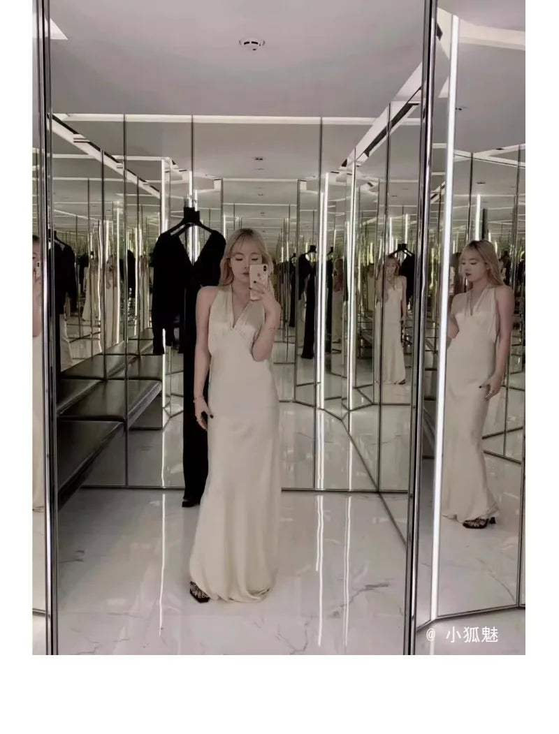 2025 Summer Women's High Heel Sandals Cross Rhinestone Square Head Open Toe Sandals Silk Sexy Stiletto High Heels Mules