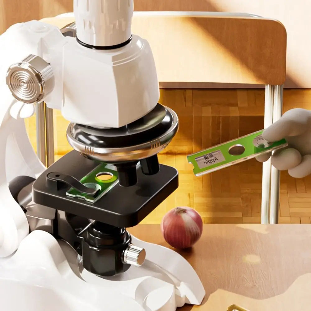 200x 600x 1200x Children Microscope Kit HD Adjustable Pocket Microscope Observing Bacteria Biological Science