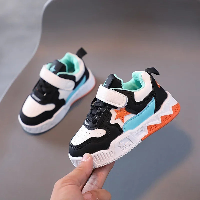 fashionable running shoes with star patternssNew stylechildren's breathable sports shoes forboys and girls,outdoor casual shoes