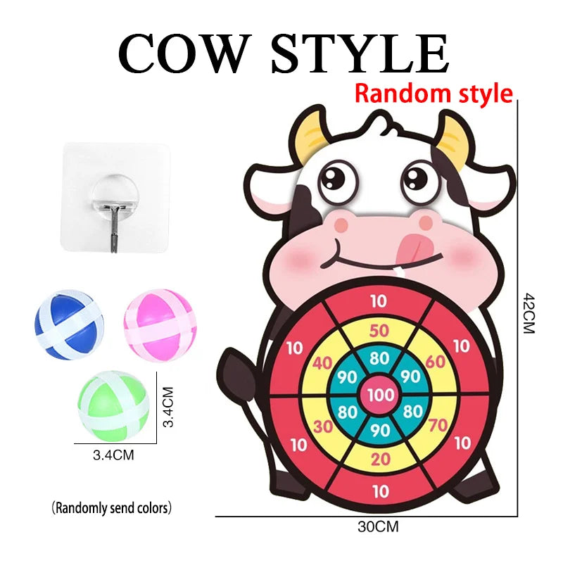 Montessori Dart Board Target Sports Game Toys For Children 4 To 6 Years Old Outdoor Toy Child Indoor Girls Sticky Ball Boys Gift