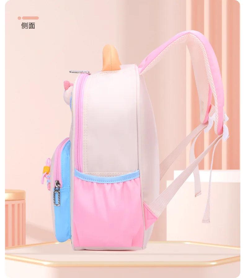 Cute School Bag for Girls Adorable Cartoon Bear Backpack Toddler Kids Backpack Lightweight Kindergarten Boys Children's Bag Gift