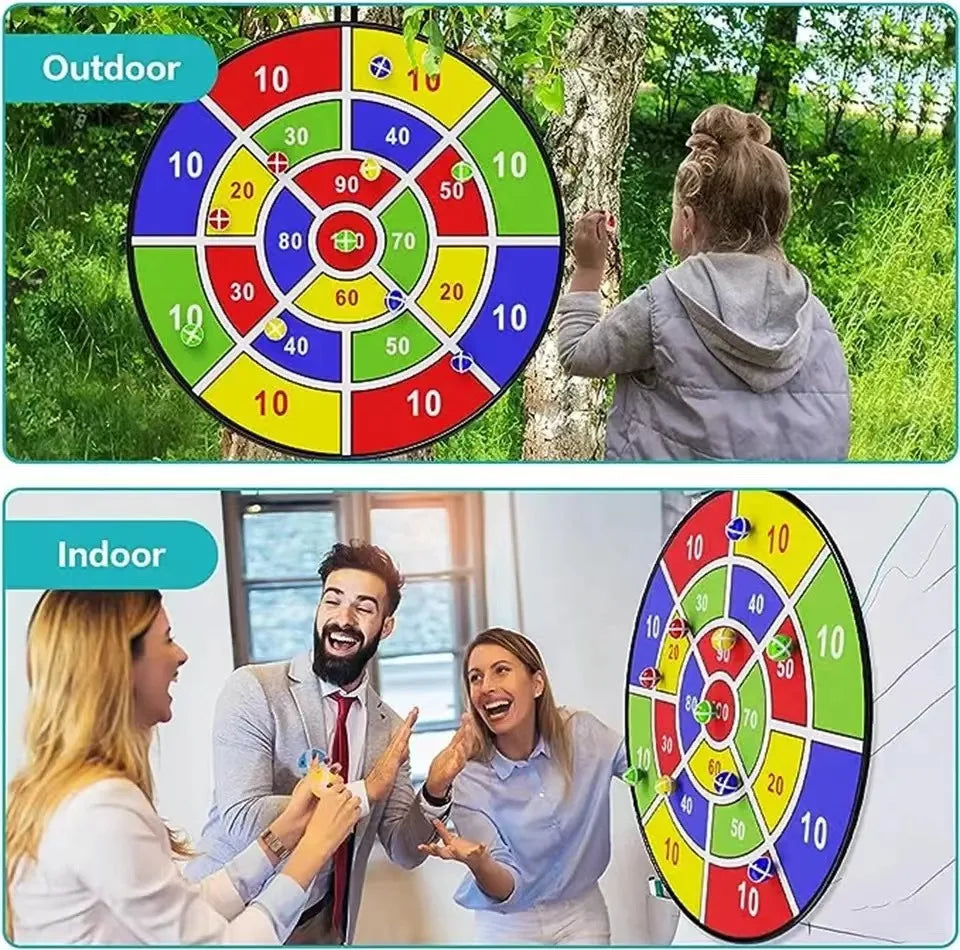 Children with sticky ball 74CM large dart board Family interactive game educational arithmetic indoor/outdoor sports toys gift