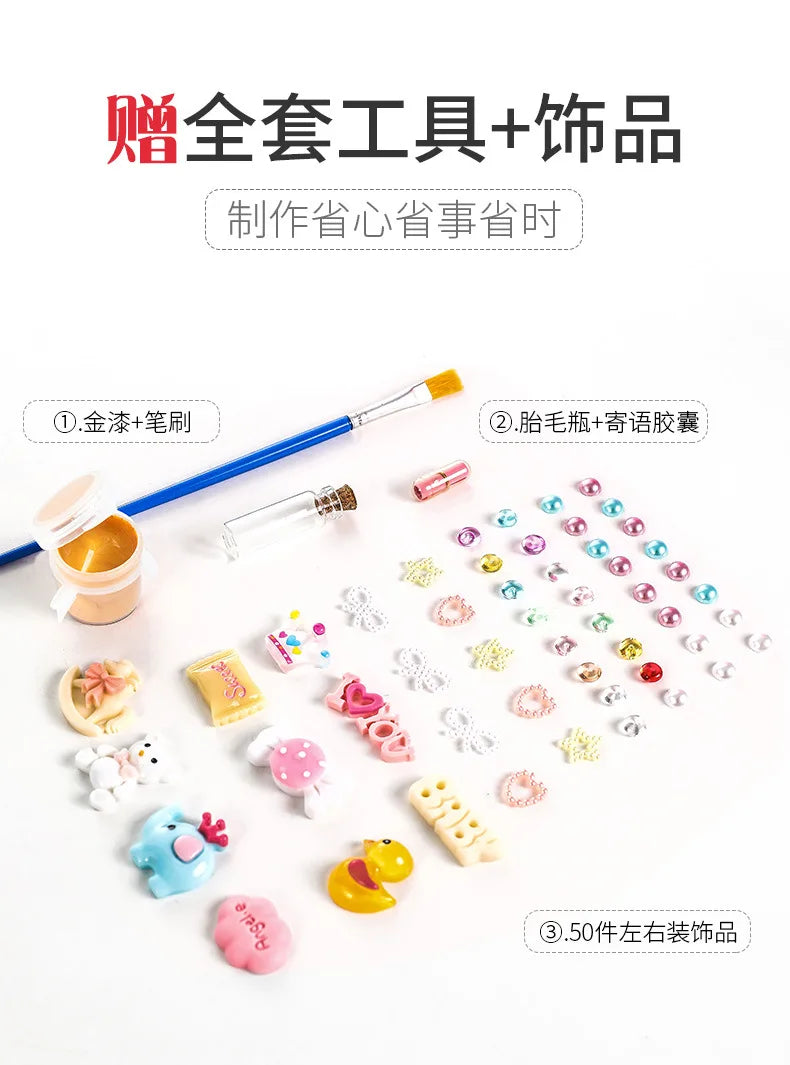 Baby Children's Hand and Foot Printing Mud Creative Diy Baby 100 Day Full Moon Gift First Year Souvenir