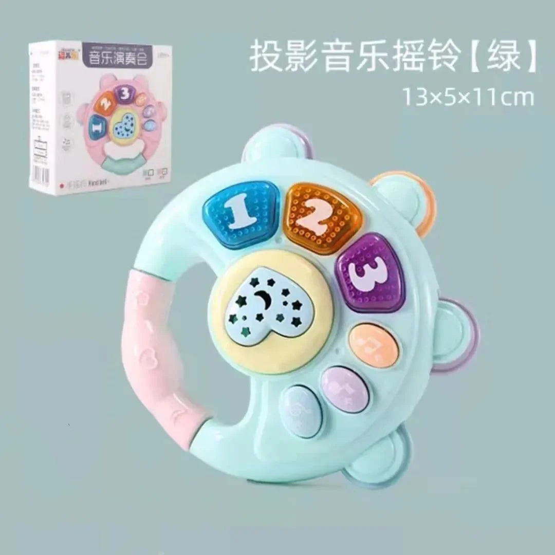 Kids Electronic Music Guitar Toy Multifunction Early Learning Instrument for Children Educational Musical Playset for Ages 3-6