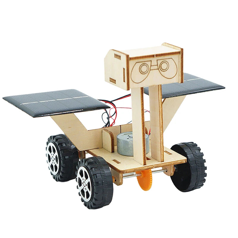 Solar powered lunar rover for children, DIY manual assembly of physical models, children's puzzle training technology toys