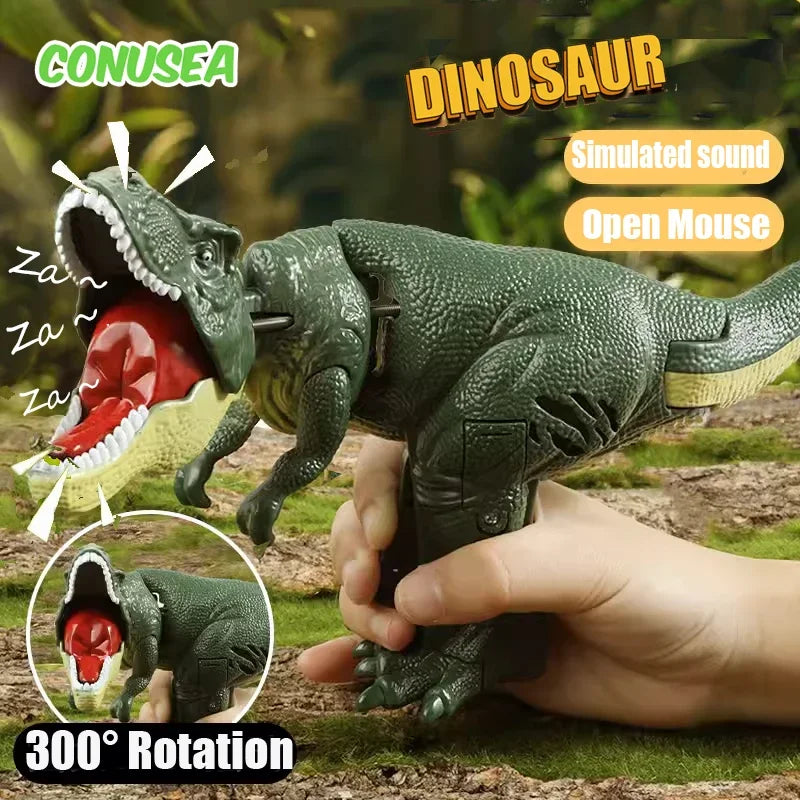 Children's Dinosaur Fidget Toy Decompression Telescopic Spring Swing Creative Battery-Free Swing Toy Christmas Gift for Kids