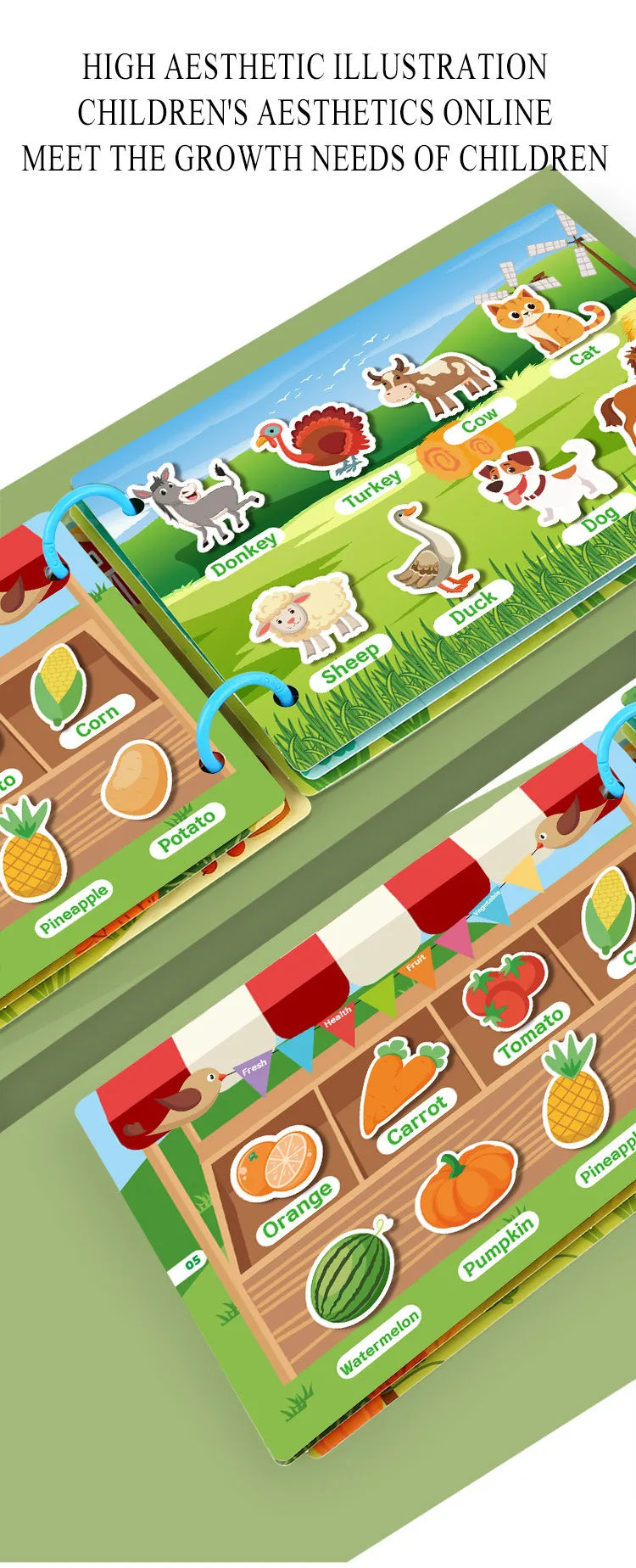 Montessori Baby Busy book My First Quiet Book Paste Early Learning Education Toy Children Toy Matching Montessori Toys for Baby