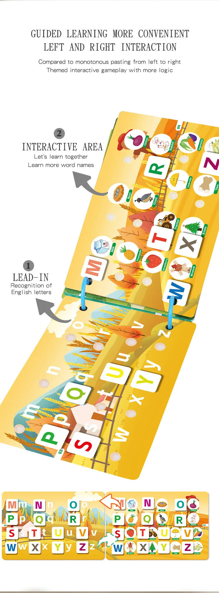 Montessori Baby Busy book My First Quiet Book Paste Early Learning Education Toy Children Toy Matching Montessori Toys for Baby