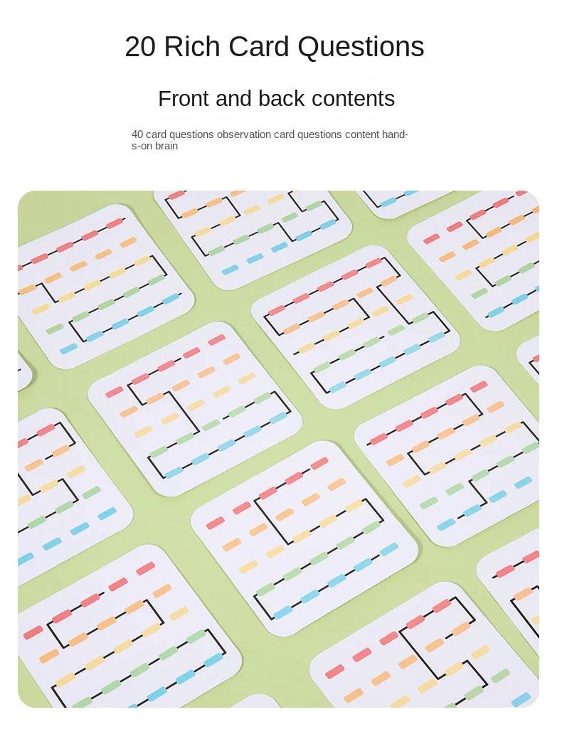 Fun and educational rope toy, hand-eye coordination training, baby early education enlightenment game 3+