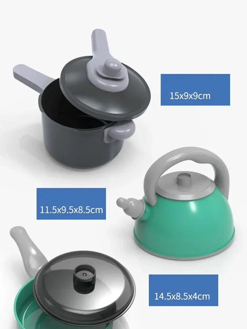 Kids Kitchen Toys Set 92/69/59 PCS Play Kitchen Accessories Kit with Play Pots Pretend Food Cooking Toy Toddler Girls Boy Gift