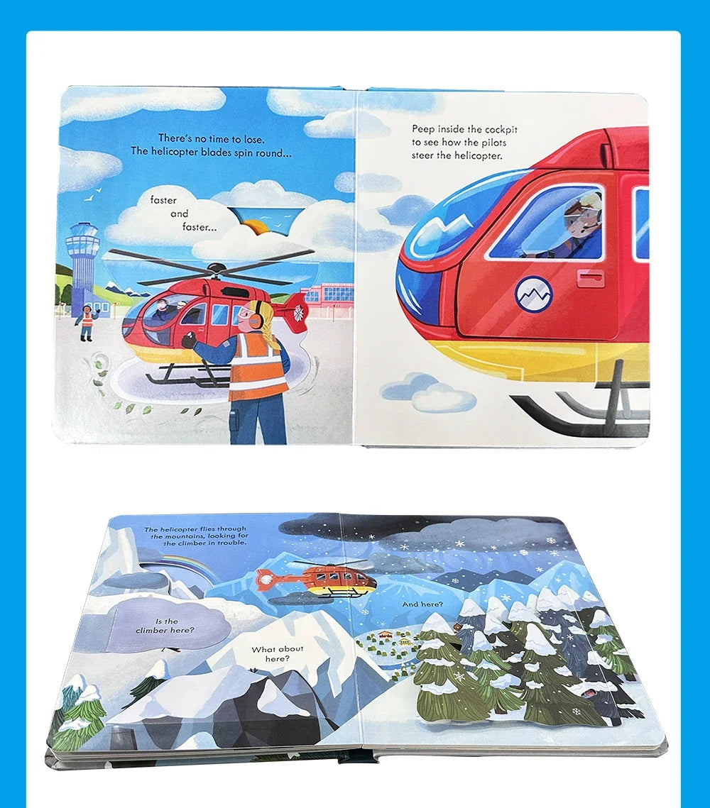 Usborne Peep Inside How Works Series Scientific Knowledge Learning Picture Book in English Daily Bedtime Reading Book