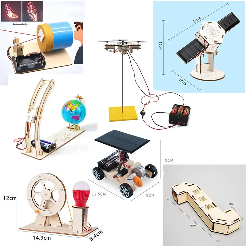 Kids DIY Science Toys Educational Scientific Experiment Kit Model Physics STEM Projects Puzzle Games School Lab Supply Gifts