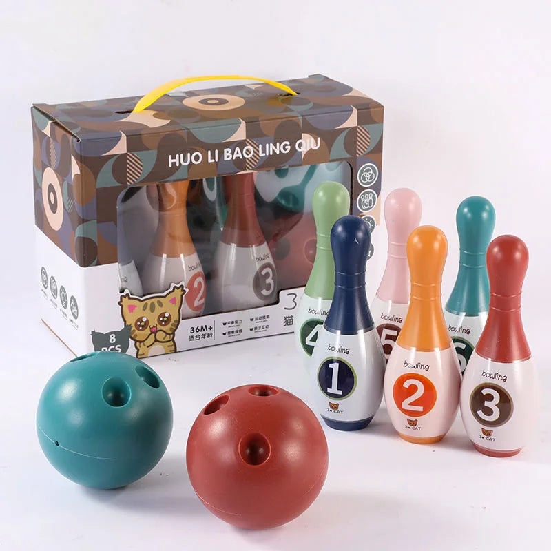 Children's Bowling Toys For Boys And Girls Indoor Sports Balls For Children Parent-Child Interaction Puzzle And Early Education