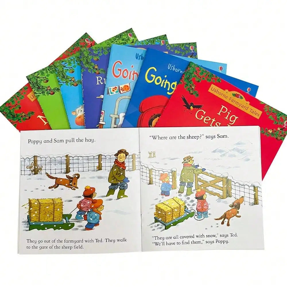 Usborne Farmyard Tales First Experience Preschool Education English Picture Story Books for Kids Bedtime Reading Montessori