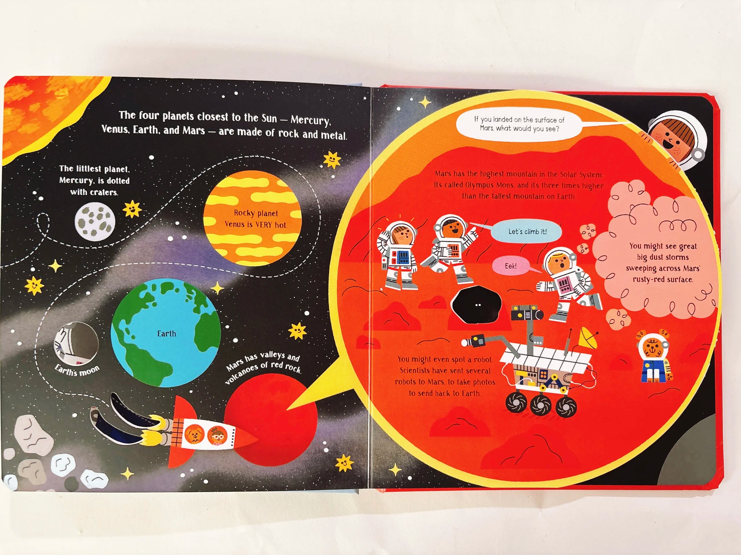 Usborne Step Inside Science Solar System Children Activity English Hardcover Book Space Knowledge Learning Kids Gift Montessori