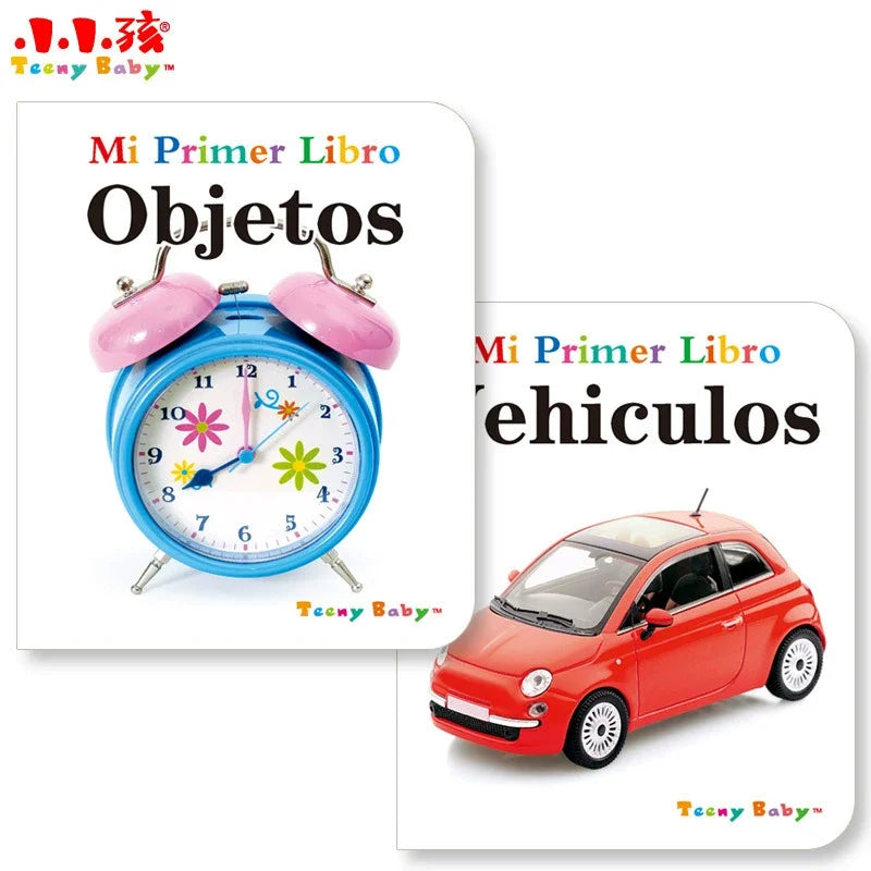 Set of 10 Spanish Baby Flip Books Visual Learning Tools for Children's Gifts Enhance Cognitive Skills