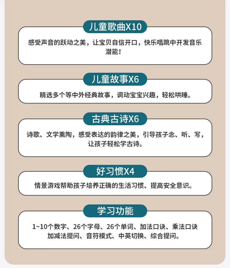 Children Multifunctional Early Education Notebook Enlightenment Learning Boy Girl Puzzle Thinking Training Toy Gifts Can Drawing