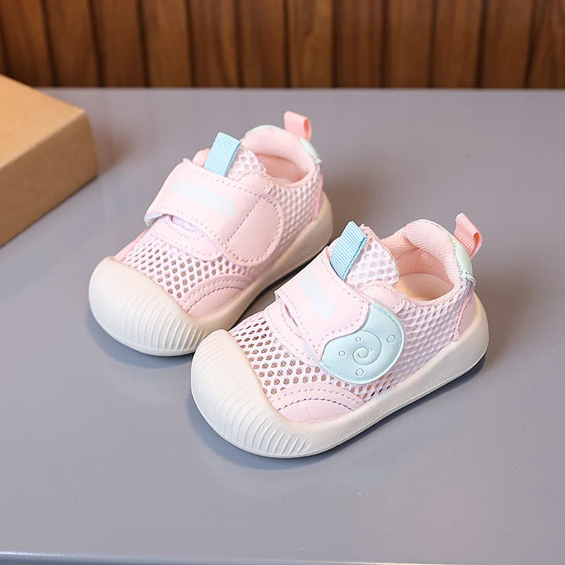 Kid Sneakers 2025autumn New Breathable Baby Shoe Soft Sole Walking Shoe Mesh Girl Sneakers Allmatch Kid Shoes Кроссовки Детские