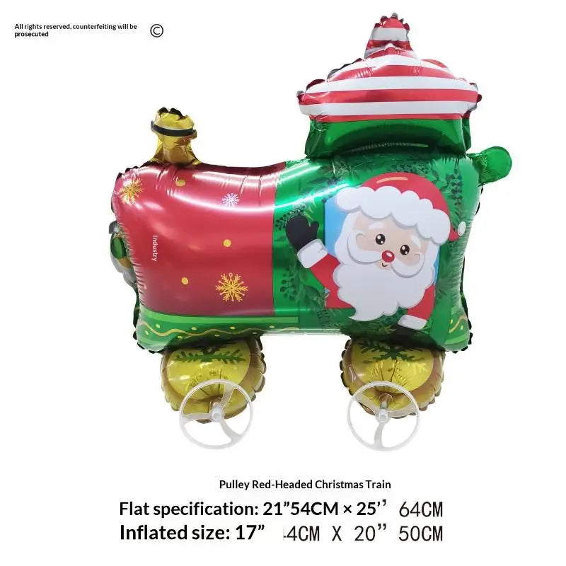 4D Cartoon Foil Balloons Elephant Stand Walking Balloon With Wheel For Kids Birthday Party Decoration Baby Shower