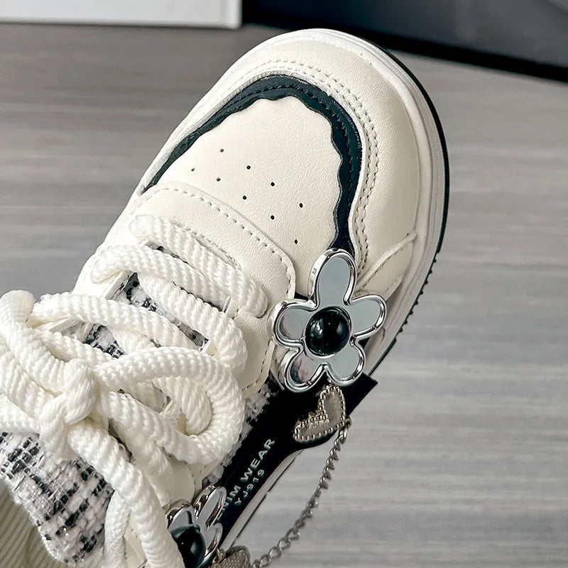 Pink Star Girls Sneaker Children Shoes Thick Sole Autumn Luxury Kids Casual Sneaker Comfortable Cute Sports Shoes for Girls