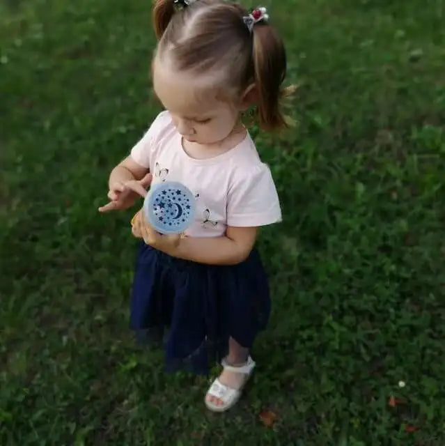 Children's Storybook Torch Projector Kaleidoscope Sky Handrail Galaxy Night Light Up Cartoon Baby Toy For Kids Educational Toys