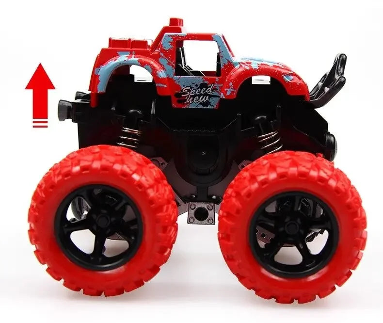 Friction Powered Monster Truck Toys - Push And Go Vehicles for Kids Best Christmas & Birthday Party Gift for Boys And Girls