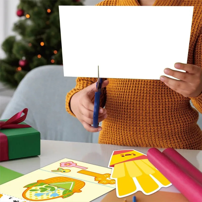 Children's paper-cut book creative fun DIY handmade daily activities paste toys kindergarten puzzle