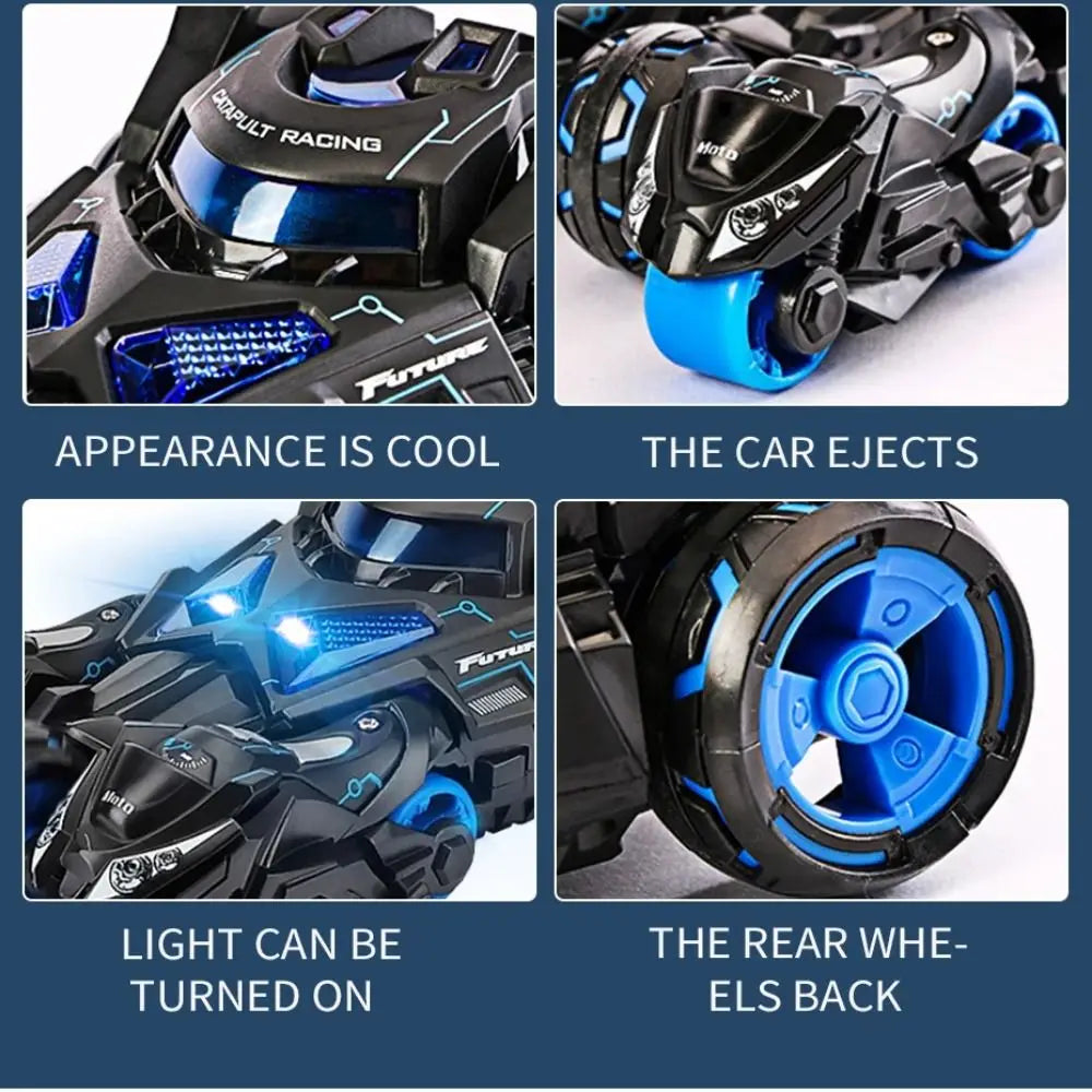 1:32 Motorcycle Ejector Car Model Diecast Model Alloy Kids Pull Back Car Toys Sound Light Inertia Simulation Motorcycle Toy