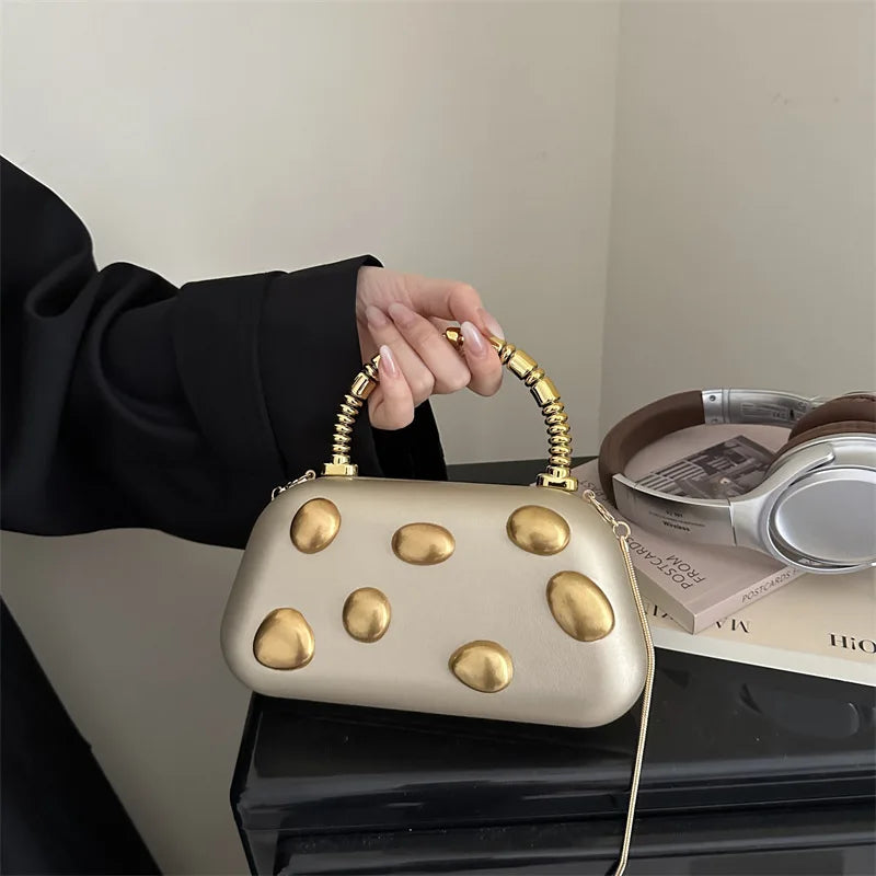 2025 Luxury Designer Women Fashion Large Capacity Trapeze Handbag Brand High-end Metal Lock Underarm Tote Bag Chic Shoulder Bag