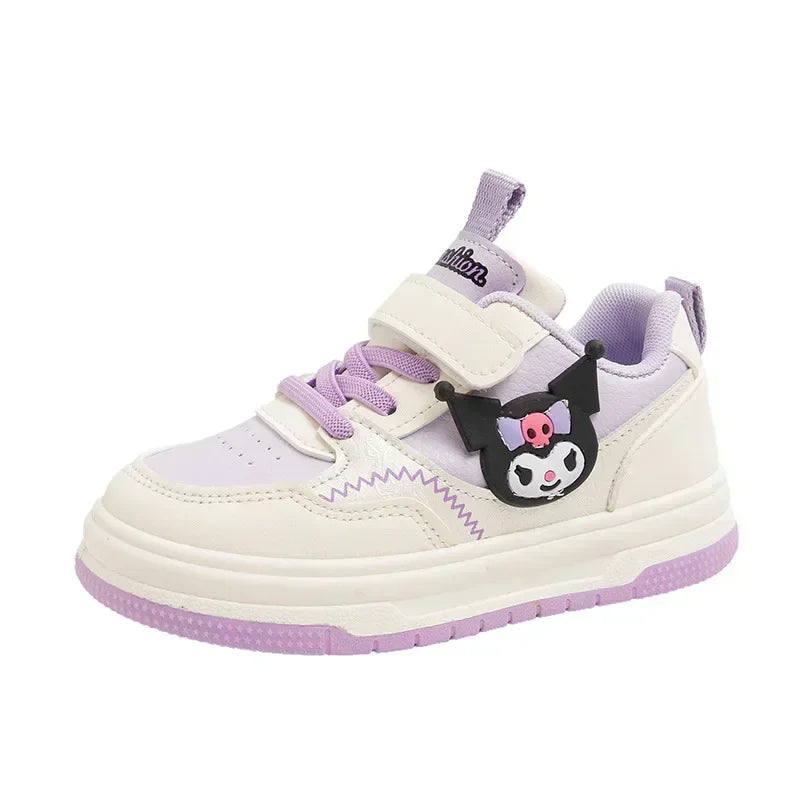 spring and autumn new non-slip children casual shoes fashion Girls Sanrio hello kitty velcro kuromi board shoes