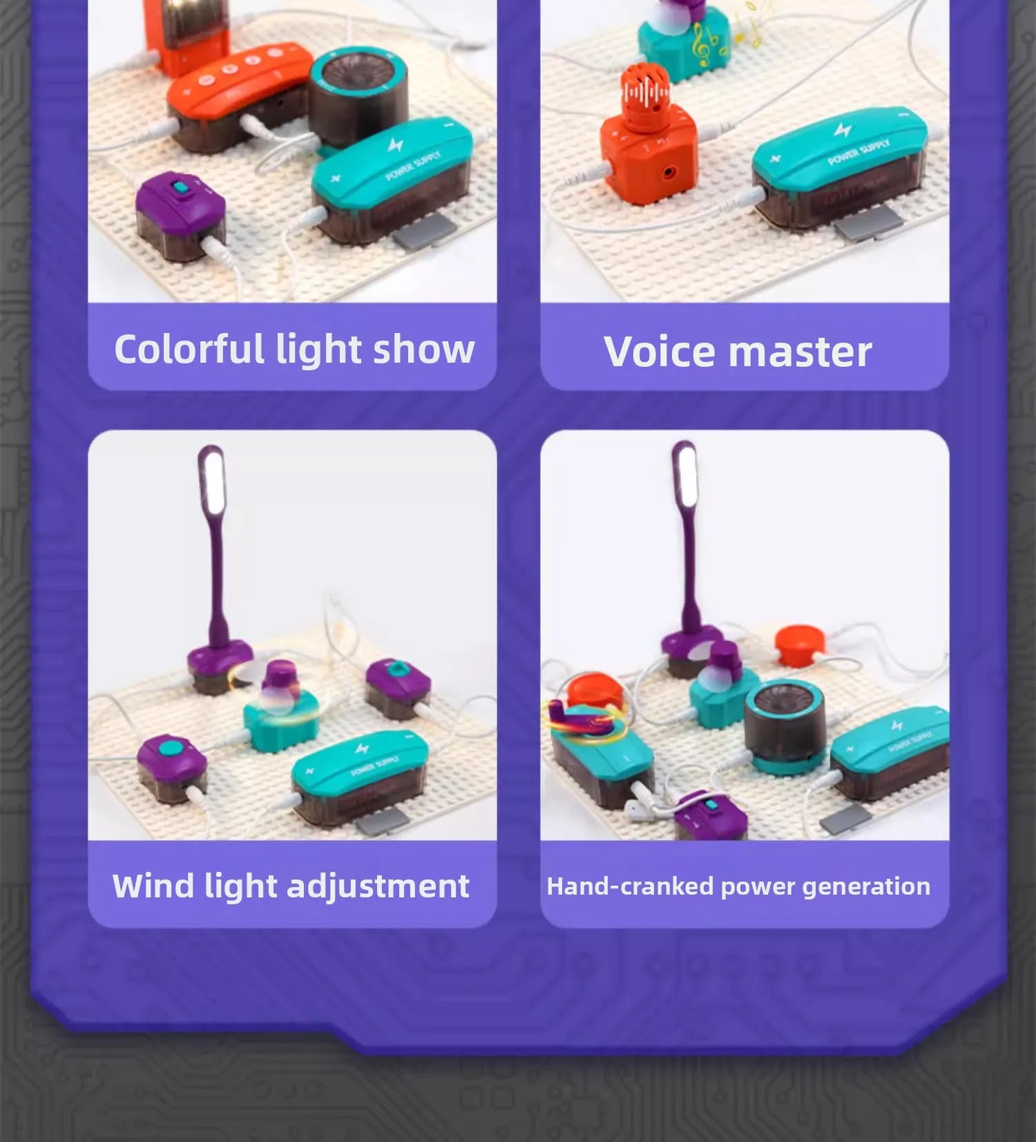 Circuit Experiment Building Blocks Toy Assembly Science Experiment Set Physics Enlightenment Wholesale DIY Science Education Ass