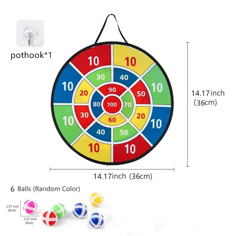 Children with sticky ball 74CM large dart board Family interactive game educational arithmetic indoor/outdoor sports toys gift