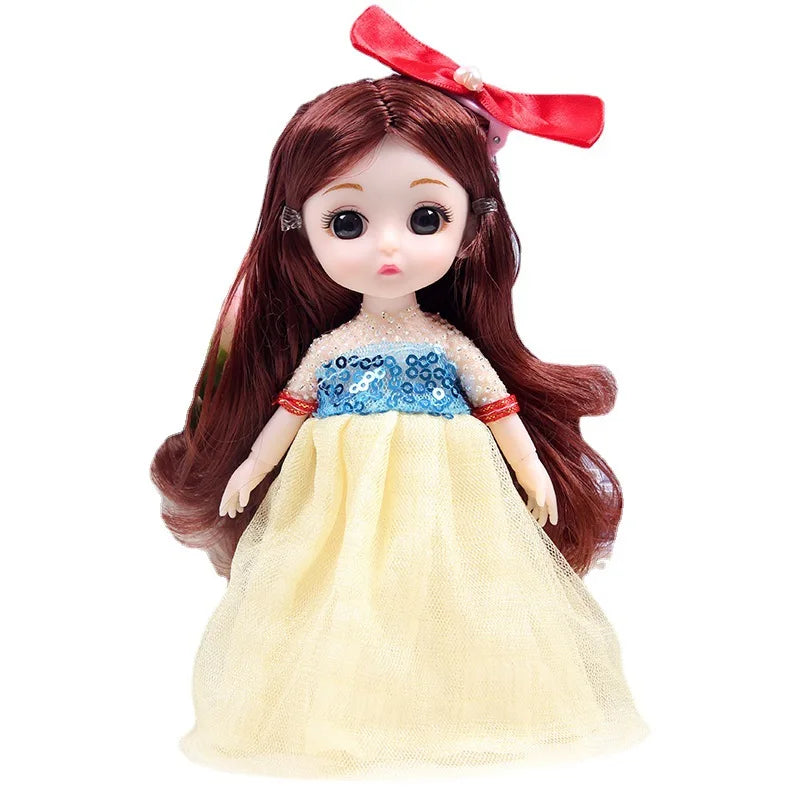 17cm Dolls 1/8 BJD Doll Princess Dress Up Boneca Children's 13 Joints Toys Dolls for Girls Dolls Multi-joint Kids Birthday Gifts