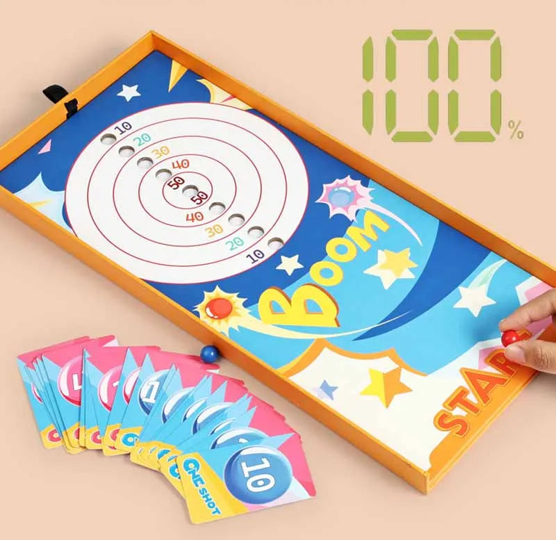 Kids Pinball Machine Board Games Flipper Pinball Battle Table Toy Logical Thinking Brain Teaser Game Party Social Toy Xmas Gift