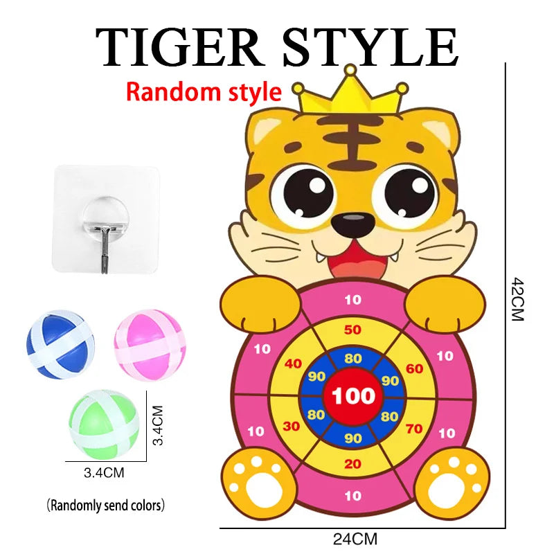 Montessori Dart Board Target Sports Game Toys For Children 4 To 6 Years Old Outdoor Toy Child Indoor Girls Sticky Ball Boys Gift