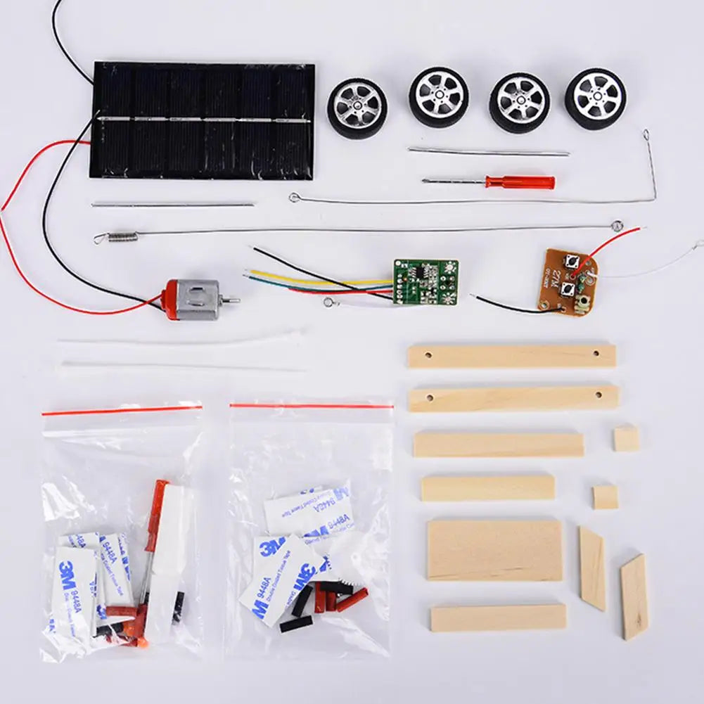 DIY Solar Electric Vehicle Science Teaching Tool Assembly Puzzle STEM Education Model Creative Invention Student Education