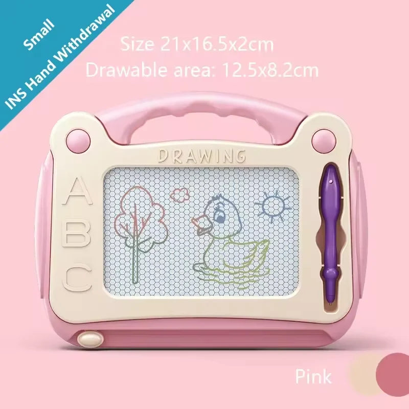 Children Magnetic Drawing Board Colored Graffiti Magic Eraser Drawing Board Children's Graffiti Board Art Early Education Toy