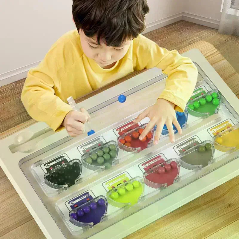 1 Set Color Matching Montessori Toy Plastic Magnetic Color And Number Maze Learning Education Toys Gifts For Children