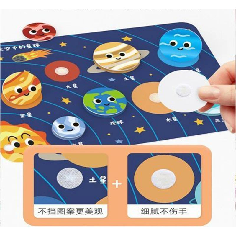 Montessori Busy Book for Kids Toddlers Educational Toys Baby Diy Paste Quiet Book Children Animals Numbers Matching Puzzles Toys
