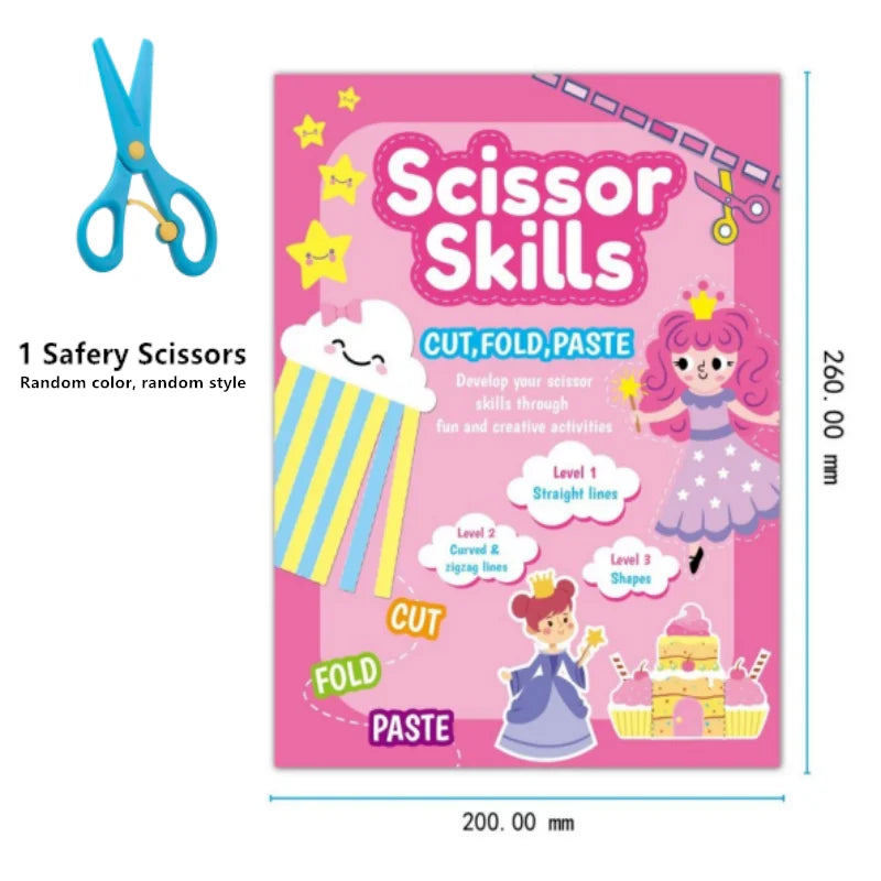 Children's paper-cut book creative fun DIY handmade daily activities paste toys kindergarten puzzle