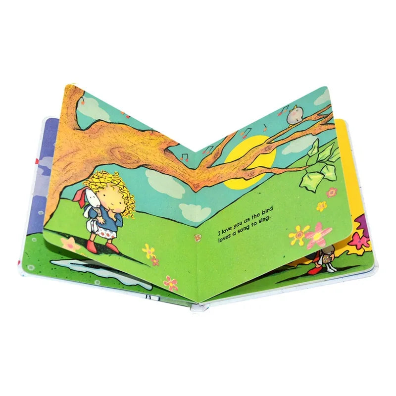 Kids English Picture Cardboard Book Emotions & Feelings Enlightenment Leaning Bedtime Story for Children Montessori Teaching Aid