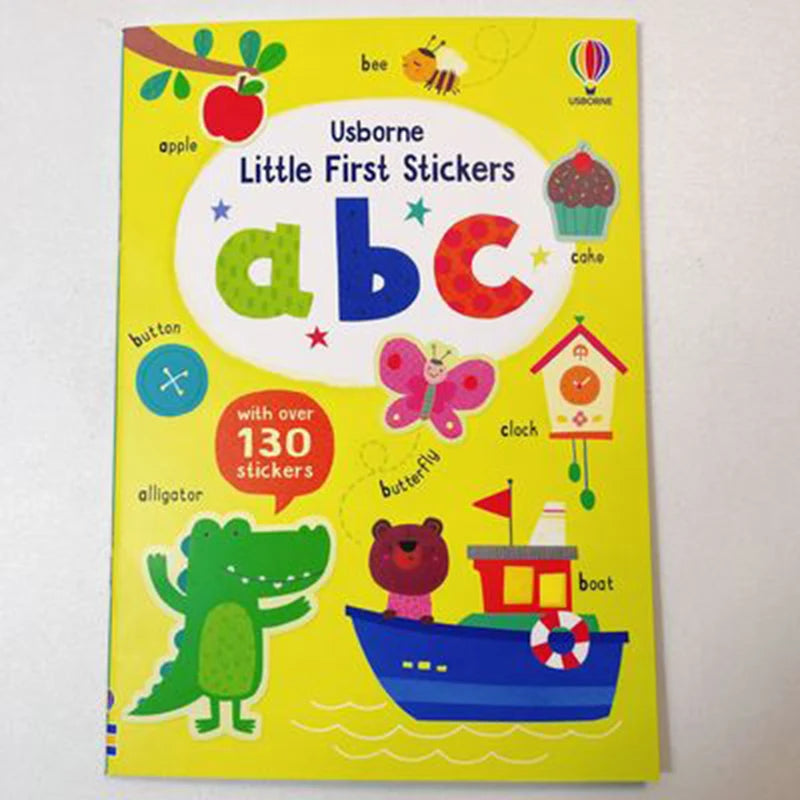 Toddler Reusable Sticker Travel/Animals Books Cartoon DIY Educational Preschool Cognition Learning Toys for Child Age 3-8 Gifts